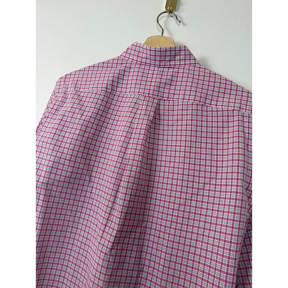 READ Ralph Lauren Mens Pony Pink Plaid Button Down Shirt Long Sleeve Top M - Picture 4 of 15